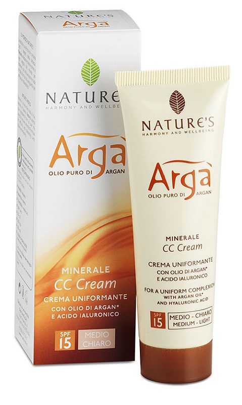 Nature'S Arga' Cc Cream Viso Medio Chiara 50Ml