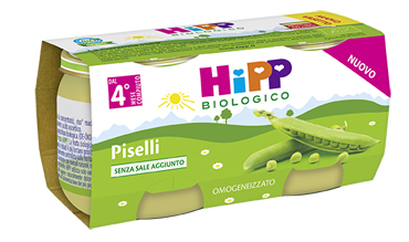 Hipp bio omog piselli 2x80g