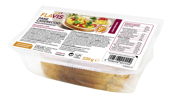 Flavis pane casereccio pane aproteico a fette 220g