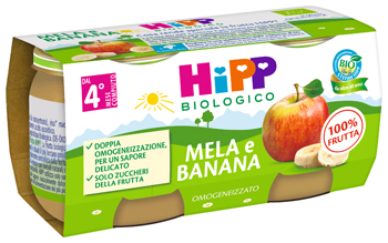 Hipp bio omog mela/banana2x80g