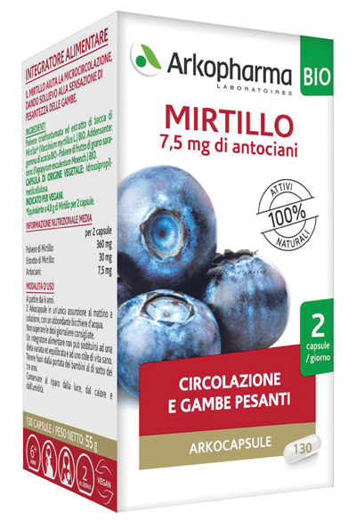 Arkofarma arkocps mirtillo bio 40cps
