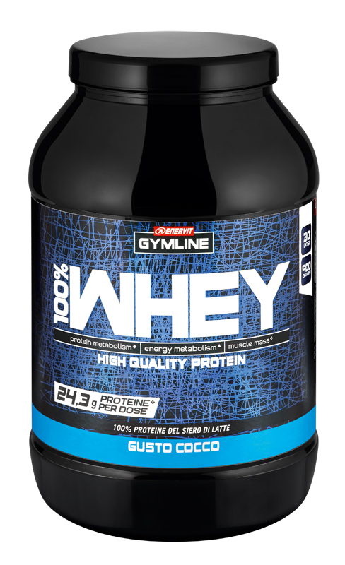 Enervit Gymline 100% Whey Concentrato Cocco 900G
