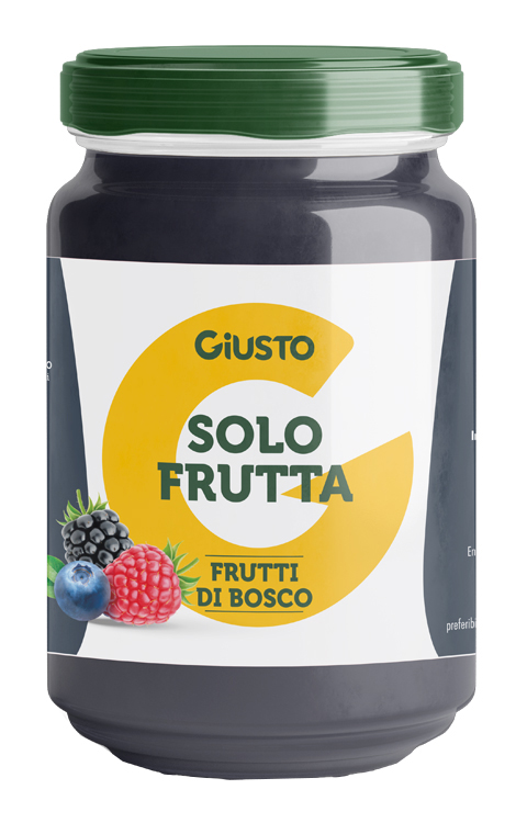 Giusto solo frutta confettura frutti di bosco 220g