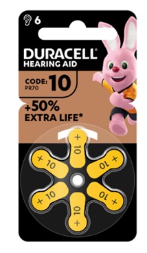 Duracell easy tab 10giallo batteria per apparecchi
