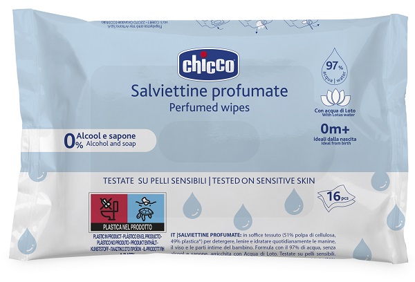 Chicco salviette pocket 16pz