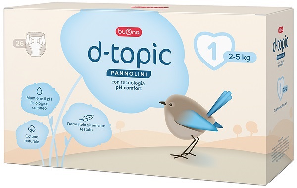 D-topic pannolini taglia 1 26pz