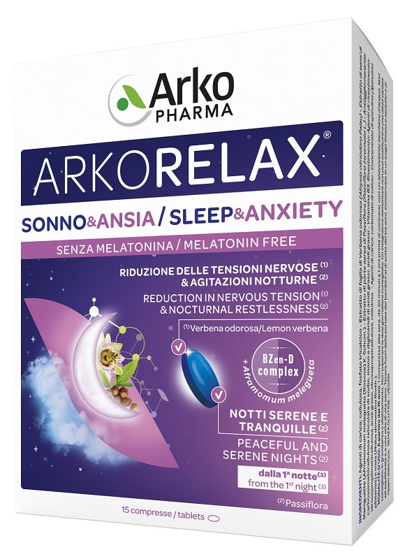 Arkofarma arkorelax sonno&ansia 15cpr