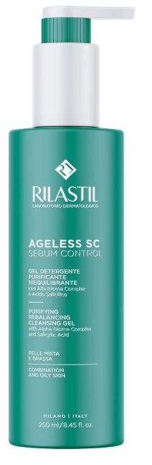 Rilastil ageless sebum control gel detergente 250m