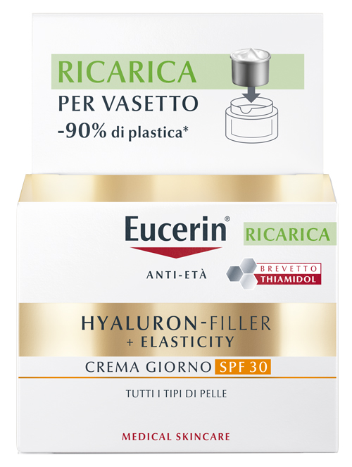 Eucerin hyaluron filler + elasticity gior ricarica