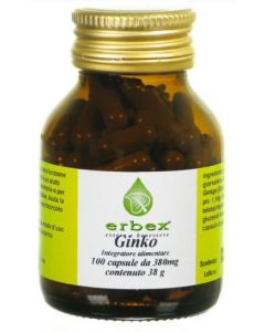 Erbex Ginkgo Biloba 100 Cps 380 Mg