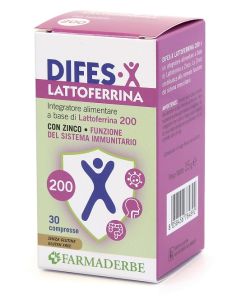 Farmaderbe Difes X Lattoferrina 200 30Cpr