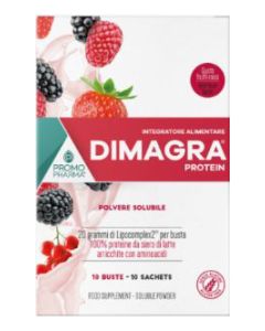 Promopharma Dimagra Protein Red Fru 10Bust