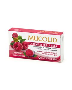 Farmaderbe Mucolid Lumaca&Lampone 24 Caramelle