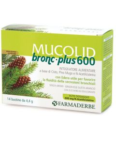 Farmaderbe Mucolid Bronc Plus 600 14Buste